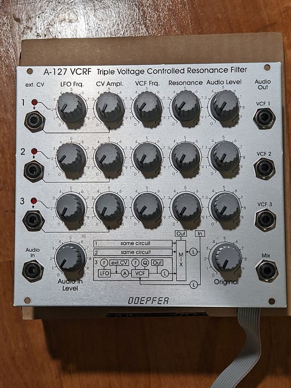 Doepfer A-127 VCRF Triple Controlled Resonance Filter 2010s - Silver image 1
