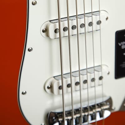 Fender Vintera II '60s Bass VI Fiesta Red Bass Guitar image 6