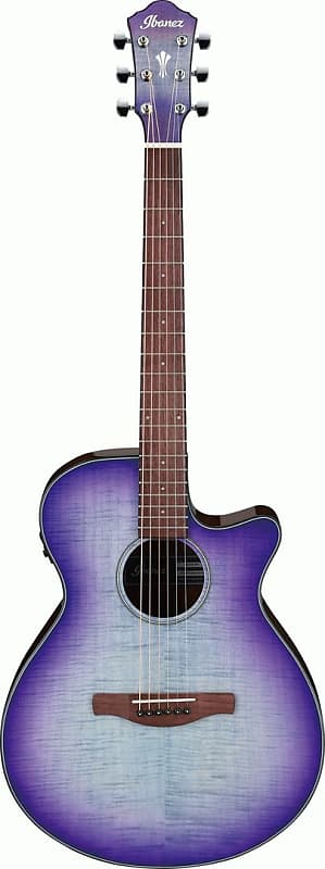 Ibanez AEG70 Purple Iris Burst High Gloss Acoustic Guitar image 1