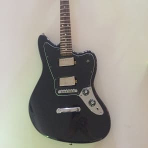 Fender Jaguar Blacktop HH Made In Mexico Mim Black | Reverb