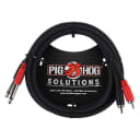 Pig Hog Solutions Dual Cable RCA to 1/4"  6 ft.