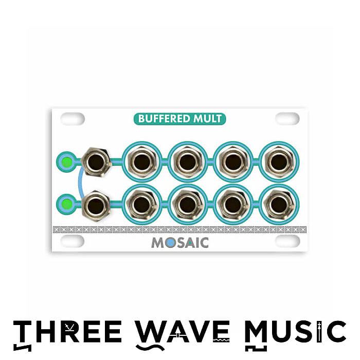 Mosaic 1U Buffered Signal Multiplier (White) [Three Wave Music] image 1