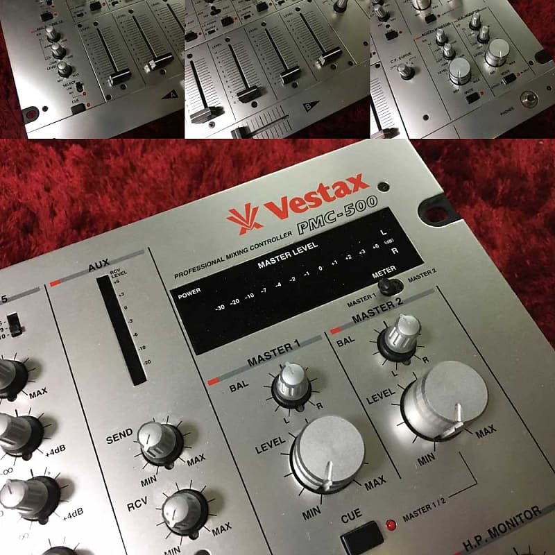 新作日本製DJミキサー Vestax PMC 500 ジェフミルズ　カールコックス　プロ　大箱仕様　レア　大事に保管ノークレームノーリターン DJミキサー