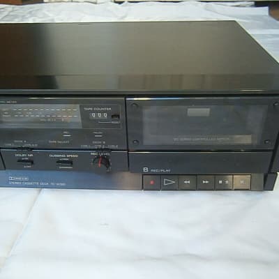 Vintage Sony Stereo Home Dual Cassette Deck Tc-w390 Double Tape Player Auto REVRS image 4