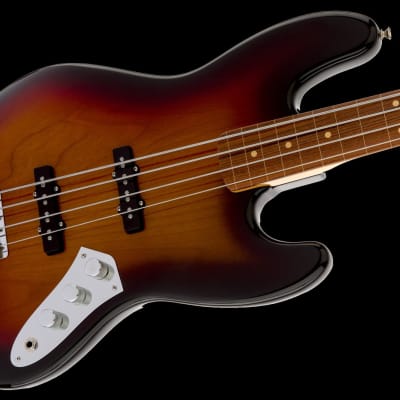 Fender Artist Series Jaco Pastorius Jazz Bass Fretless Sunburst W/ Case image 4