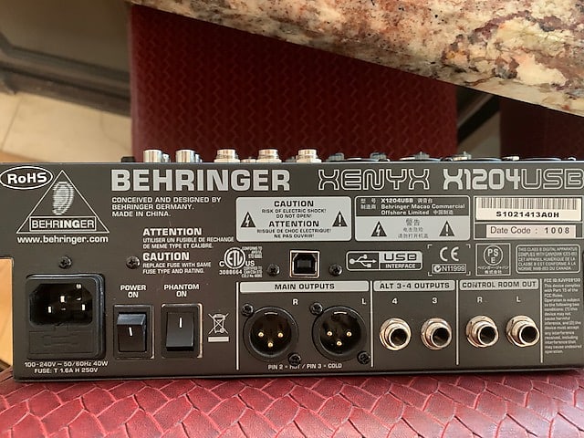Behringer Xenyx X1204USB Mixer with USB Interface | Reverb Canada