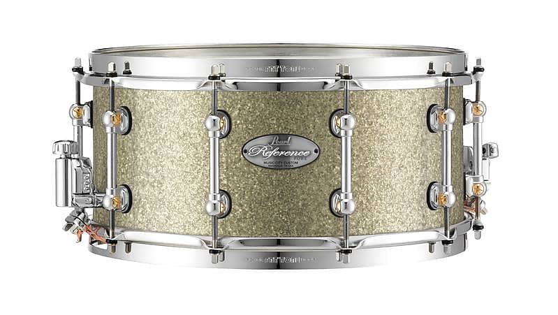 Pearl Music City Custom Reference Pure 13x6.5 Snare Drum VINTAGE GOLD  SPARKLE RFP1365S/C423