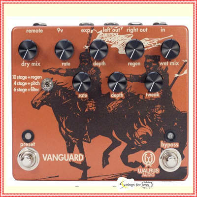 Walrus Audio Vanguard Dual Phase Guitar Effects Pedal Phaser image 1