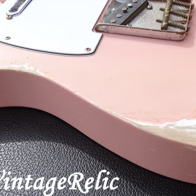 aged RELIC nitro TELE Telecaster loaded body Shell Pink Fender '64 pickups Custom Shop bridge image 24