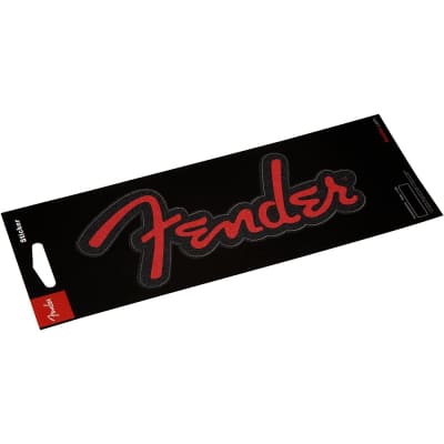 Fender Logo Sticker Glitter Red image 1