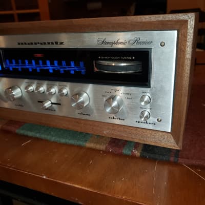 Very Mint Marantz 2015 Receiver and Awesome Walnut Cabinet image 2