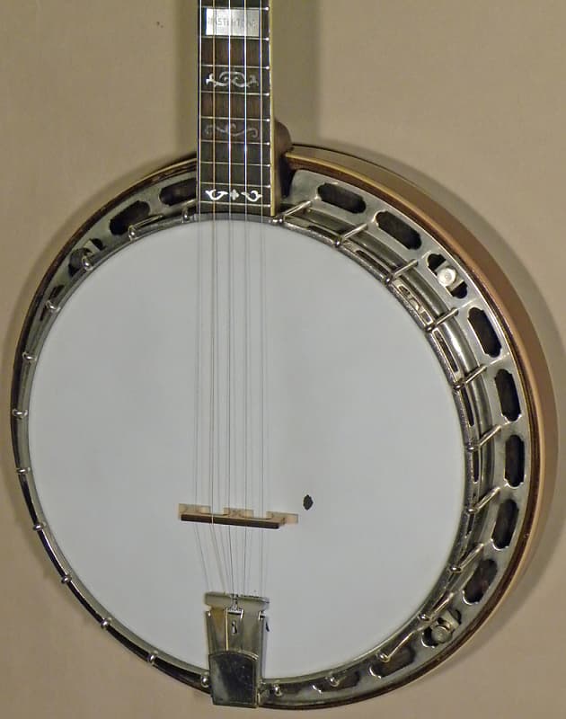 1930 Gibson Original Pre-War Flathead Style 3 Banjo Converted to 5-string image 1