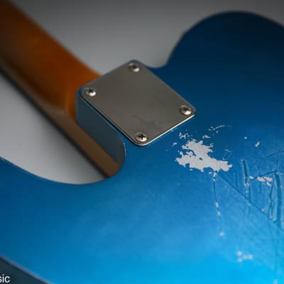 42nd Street Guitars Broadway 6 Tele Relic Lake Placid Blue over Inca Silver 2012 Lake Placid Blue image 20