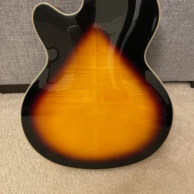 Epiphone Joe Pass Emperor-II Pro 2021 - Vintage Sunburst with hard case image 6