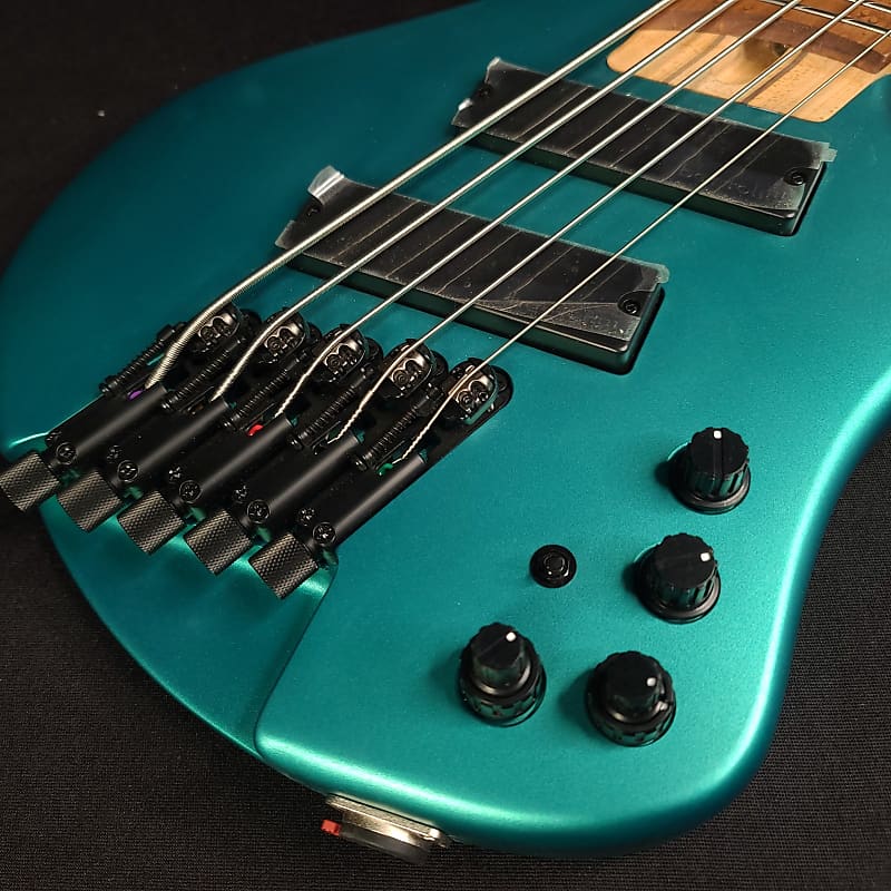 2022 Ibanez EHB1005SMS-EMM Multi-Scale 5 String Emerald Headless Bass with  Gig Bag