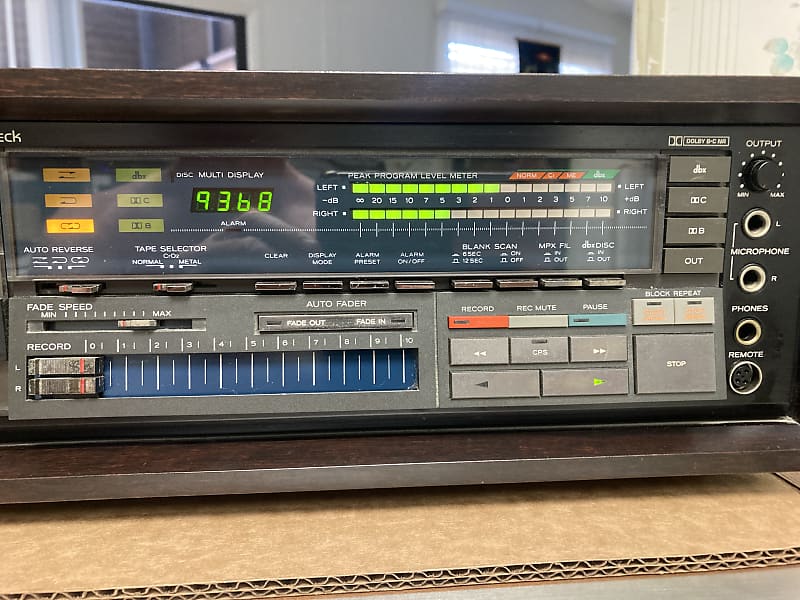 TEAC V-909RX Stereo Cassette Deck 1978 Black/Walnut | Reverb