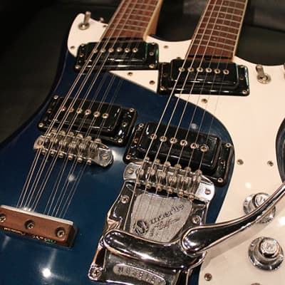 Mosrite ‘Joe Maphis’ Style Double Neck 1966 Blue image 2
