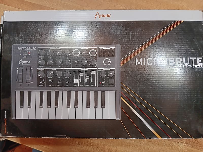 Arturia MicroBrute 25-Key Synthesizer 2014 - Present - Black image 1