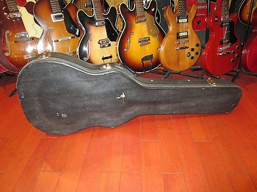 Vintage Original 1967 Guild Starfire Bass Case Black With Grey Interior