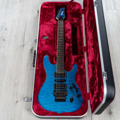 Ibanez S6570Q S Prestige Guitar, Natural Blue, Macassar Ebony Fretboard image 10