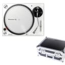 Pioneer PLX-500 White PLX500W Direct Drive Analog DJ Turntable + Odyssey Case