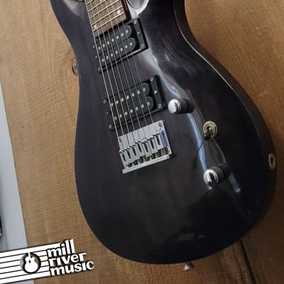 Jay Turser 7-String Electric Guitar Transparent Black Used image 8
