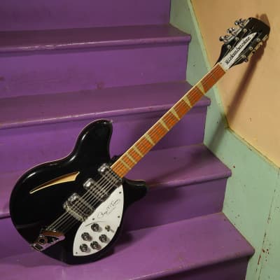 1989 Rickenbacker 370/12RM Roger McGuinn Semihollow Electric 12-String Guitar (VIDEO! Fresh Work, Ready to Go, w/Pedal) for sale