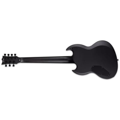 ESP LTD Viper-7 Baritone Black Metal Guitar w/ a Seymour Duncan Pickup - Black Satin image 5
