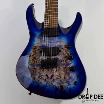 Jackson Pro Series Signature Chris Broderick Soloist HT7P 7-String Electric Guitar - Transparent Blu image 4