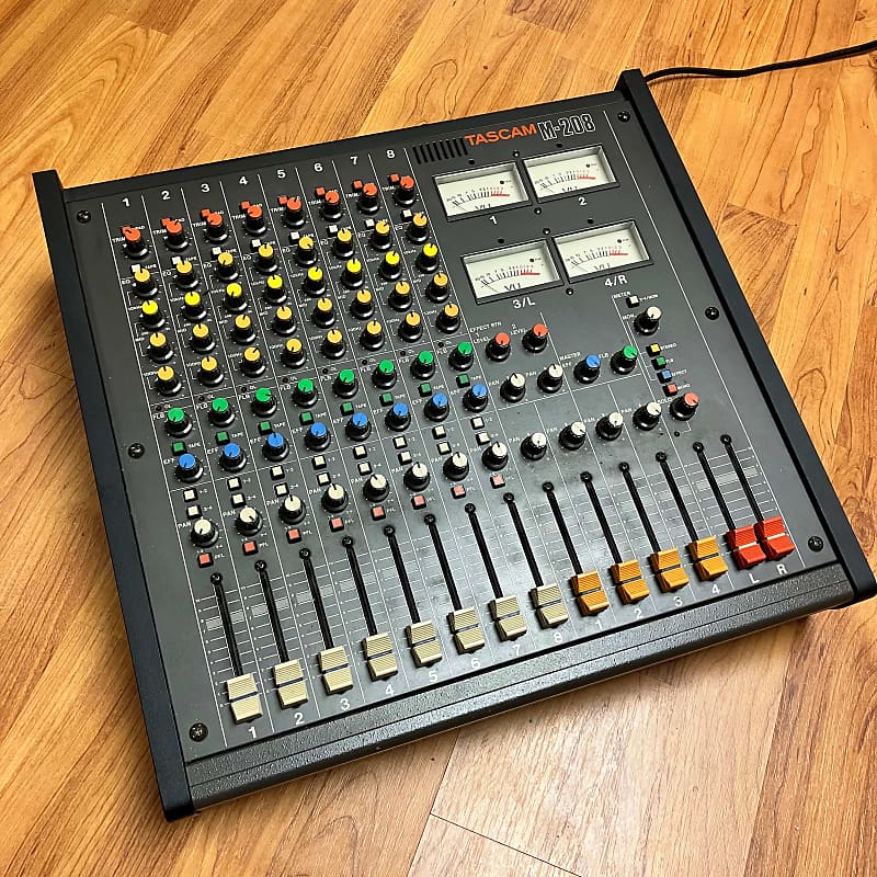 TASCAM M-208 アナログミキサー タスカム ビンテージ TASCAM M-208 8ch アナログミキサー 80s タスカム ビンテージ