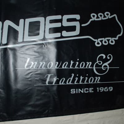 Fernandes Since 1969 Guitar Banner Store Dealer Display Banner 2' x 6' Plastic image 4