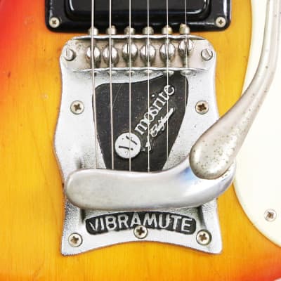 1963 Mosrite The Ventures Model MK I Vintage Electric Solidbody Guitar – RARE 100% Original Early ’63 Side Jack Set Neck Type 1 Vibramute w/ Binding & Orig. Hard Case (0148) image 18