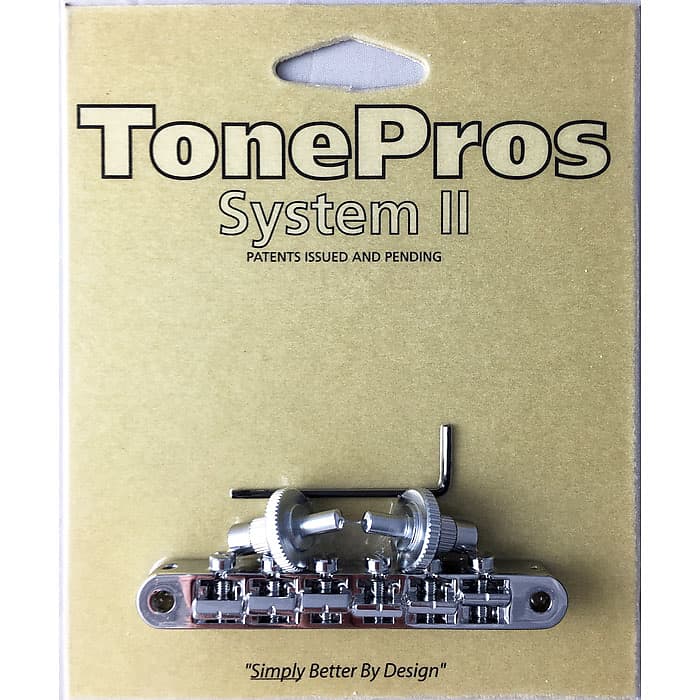TonePros Standard Nashville Post Tuneomatic (pre-notched) Nickel NVR2P-N image 1