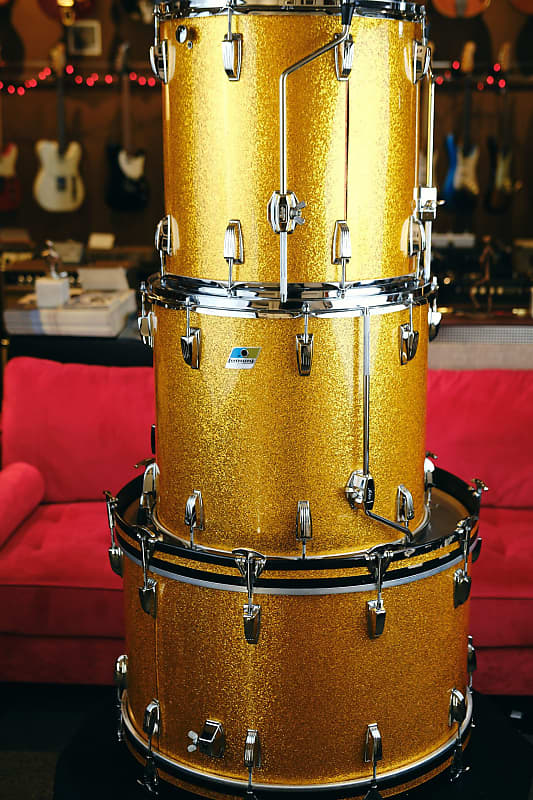 Ludwig 1970 Gold Sparkle Drums Reverb