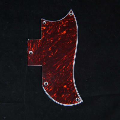 Replacement Guitar Pickguard Fits SG Standard, 4ply Red Tortoise