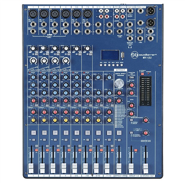 YYBUSHER Professional 12 Channels Sound Board Mixer & Reviews