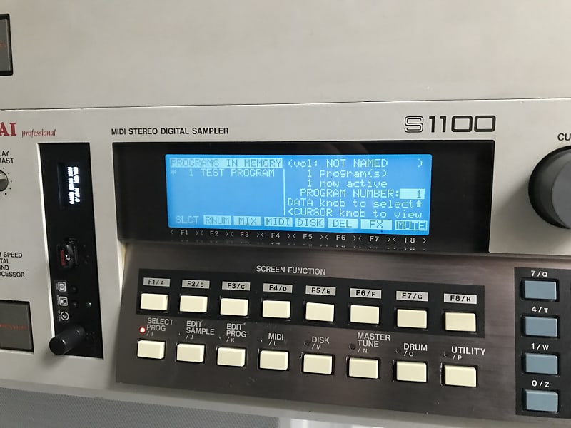 Akai S1100 + S1100EX (+Gotek Flash Drive) latest OS 4.30 - MIDI