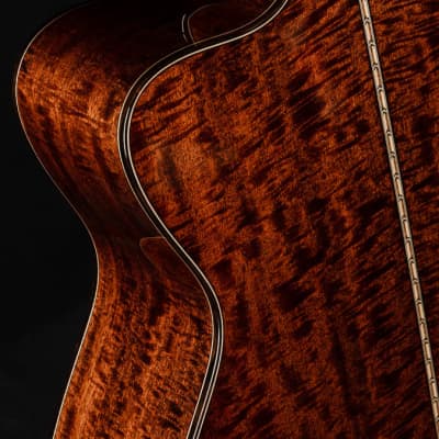 Bourgeois OMC Soloist Custom Aged Tone Adirondack Spruce and Figured Mahogany with Bevel NEW image 17