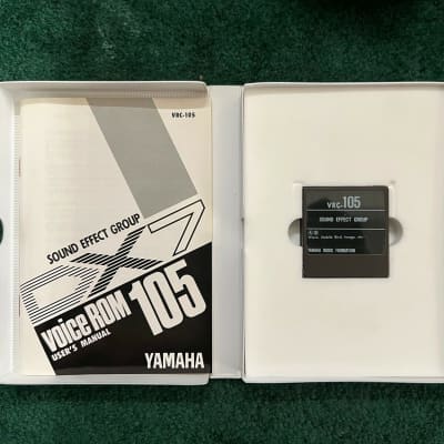 Yamaha DX7 Data ROM Cartridge 1985 Voice ROM 105 - Included with ROM:  Original Box and Manual image 2