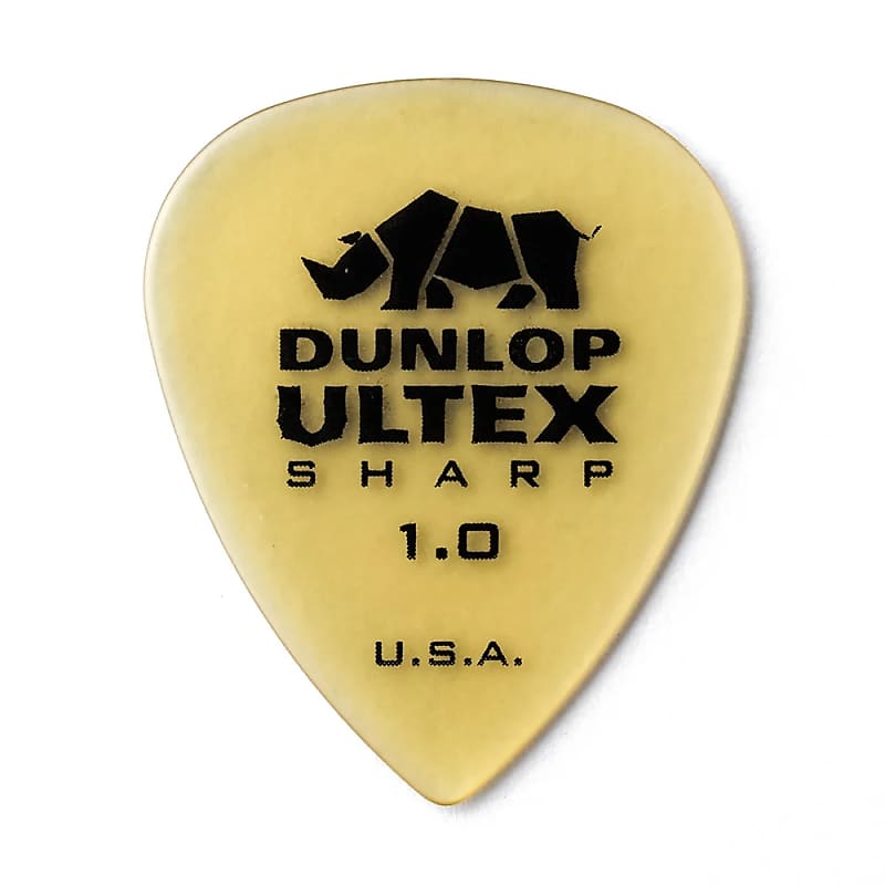 Dunlop 433R10 Ultex Sharp 1.0mm Guitar Picks (72-Pack) image 1