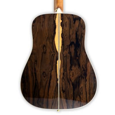 TARIO 41'' Acoustic All Solid Guitar Solid A+Sitka Spruce Top Solid Palo Santo Back and Sides Mahogany Neck Including a Wooden Case,High Gloss image 3
