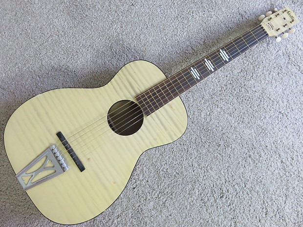 Vintage 1950s Harmony H928 Stella Parlor Acoustic Guitar Made in USA Rare  Blonde