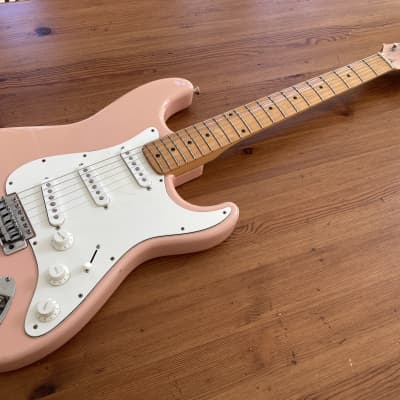Maya Stratocaster (no Fender) lawsuit era Electric Guitar 1970s Shell Pink image 8