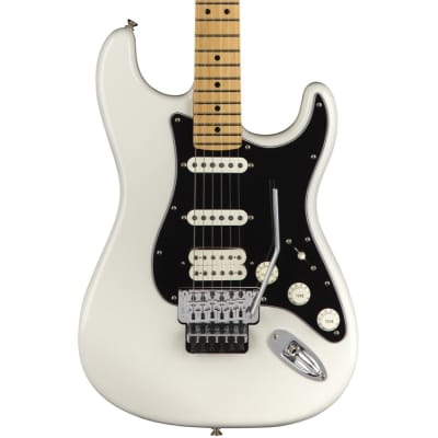 Fender Player Stratocaster with Floyd Rose, Maple Fingerboard, Polar White image 1