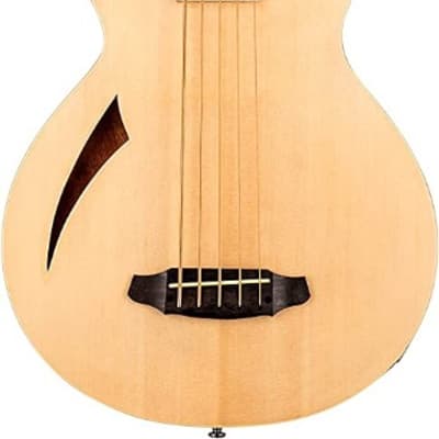 LTD by ESP Thinline TL5NAT 5-String  Acoustic Electric Bass in Natural Finish image 3