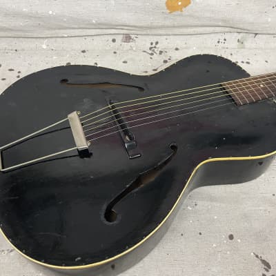 1930's Gibson L-30 Archtop Acoustic Guitar Black Refin L30 Player Project image 9