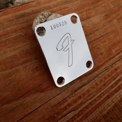 Fender Neck Plate With Screws 1966 Telecaster Stratocaster Mustang P Bass Jazz Bass Jazzmaster image 4