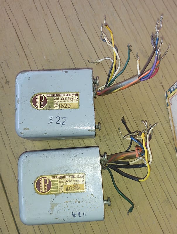 Pair Altec Lansing Peerless 4665 transformer 1 K241D Reverb UK