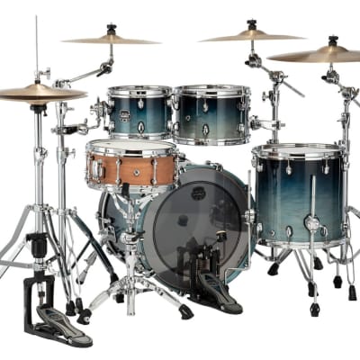 Mapex Saturn 4pc Rock Shell Pack - Teal Blue Fade image 2