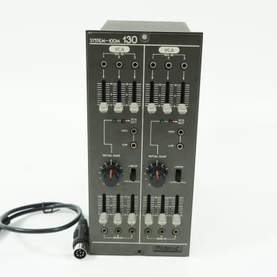 Roland SYSTEM-100M Model 130 Dual VCA Modular Analog Synthesizer w/ 8-Pin Cable
